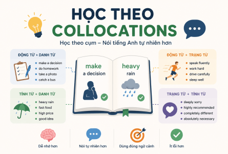 Học từ vựng bằng Collocations: Bí quyết nói tiếng Anh tự nhiên như người bản ngữ